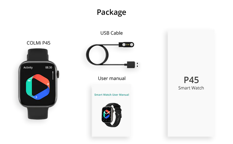 COLMi P45 Smartwatch Package A13