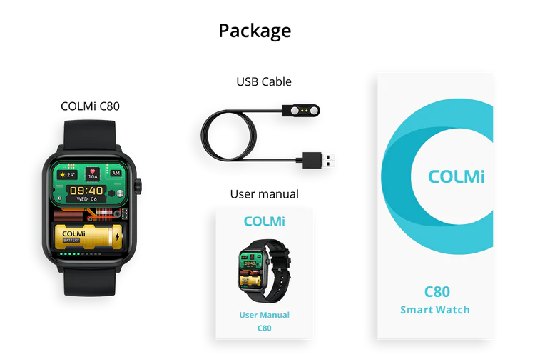 Smart Watch COLMi C80 Package Contents 21